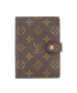 Louis Vuitton Small Agenda Cover, &pound;170, Accessories, Brown, Canvas, Front view